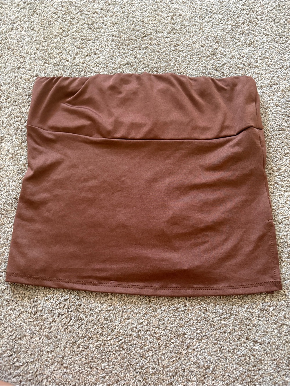 Brown tube top